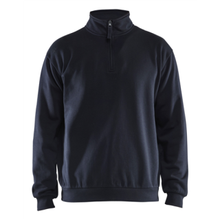 Blaklader - Sweatshirt + 1/2 rits, M-blauw, M