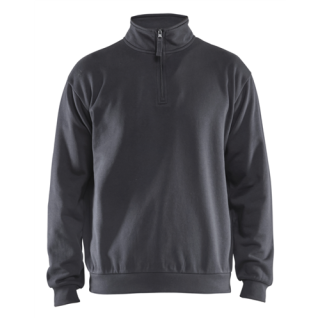 Blaklader - Sweatshirt + 1/2 rits, M-Grijs, XL