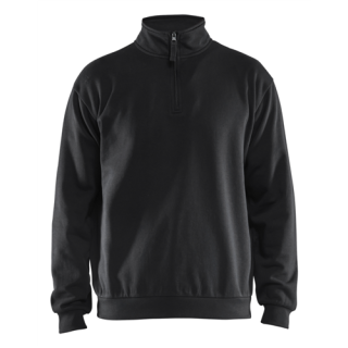 Blaklader - Sweatshirt + 1/2 rits, Zwart, M