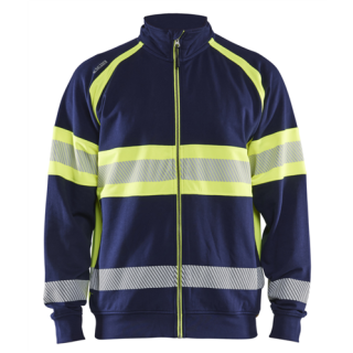 Blaklader - High-Vis sweater, Marine/High-Vis Geel, XS