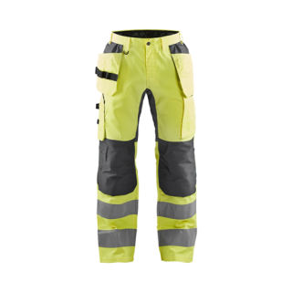 Blaklader - Werkbroek stretch, High-Vis Geel/M-Grijs, 48