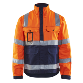 Blaklader - Jack, ongevoerd, High-Vis Oranje/M-blauw, XL