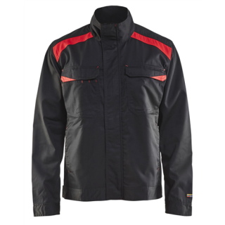 Blaklader - Industriejack. Ongevoerd, Zwart/Rood, L