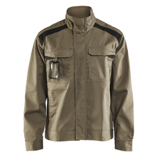 Blaklader - Industriejack. Ongevoerd, Khaki/Zwart, 3XL
