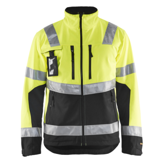 Blaklader - Softshell jack, High Vis Geel/Zwart, L