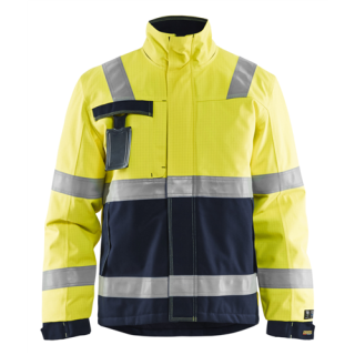 Blaklader - Winterjas, High-Vis Geel/M-blauw, XL