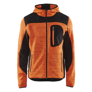 Blaklader - Gebreid vest Softshell H-V Oranje/Zwart, XL
