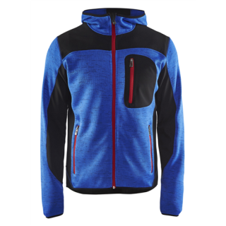 Blaklader - Gebreid vest + Softshell, Korenblauw/Zwart, XXL