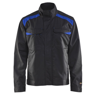Blaklader - Industriejack. Ongevoerd, Zwart/Korenblauw, M