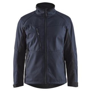 Blaklader - Softshell Jack, M-blauw/Zwart, XXL