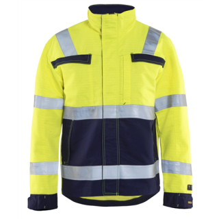 Blaklader - jack. Ongevoerd, High-Vis Geel/M-blauw, 3XL