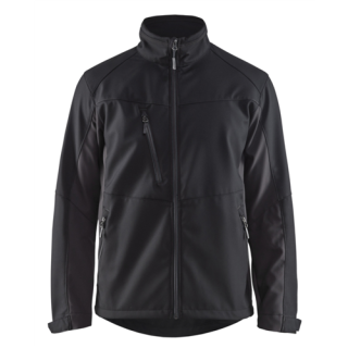 Blaklader - Softshell Jack, Zwart/D-Grijs, XS