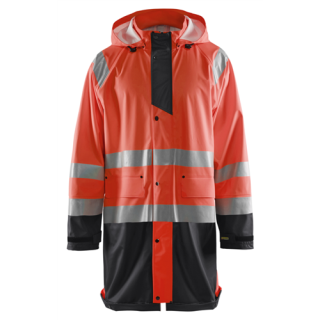 Blaklader - Regenjas High-Vis level 1 Rood/Zwart, M