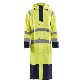 Blaklader - Regenjas High-Vis level 1, Geel/M-blauw, XL