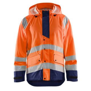 Blaklader - Regenjas High-Vis level 3, Oranje/M-blauw, L