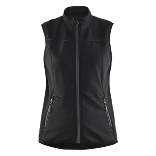 Blaklader - Dames Softshell bodywarmer, Zwart/D-Grijs, XXL