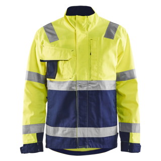 Blaklader - Jack High-Vis, Geel/M-blauw, XS