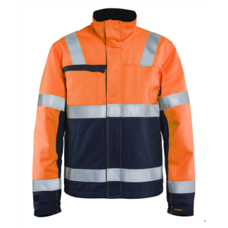Blaklader - Winterjas, High-Vis Oranje/M-blauw, 3XL
