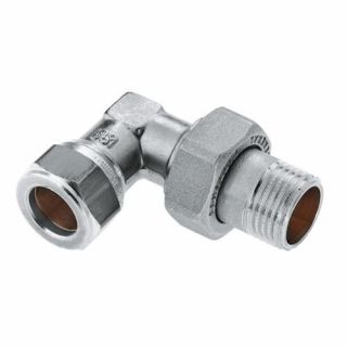 Bonfix - Radiatorkoppeling haaks 1/2" buiten x 15 vernikkeld