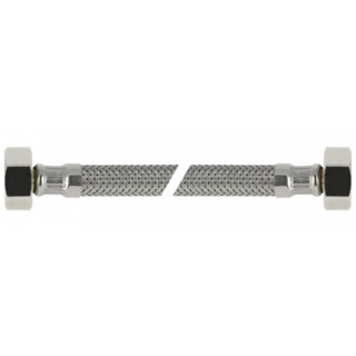 Bonfix - RVS flexibele aansluitleiding 35cm, 2x 3/8" binnen