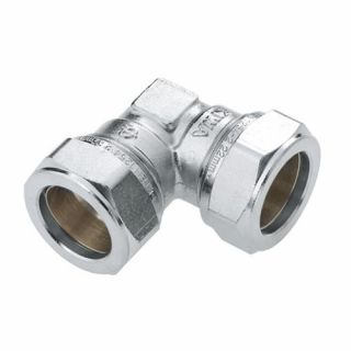 Bonfix - Kniekoppeling 12 x 12mm. vernikkeld