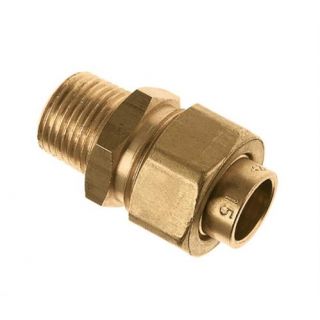 Bonfix - 3-delige rechte koppeling 3/8" buiten x 12mm.