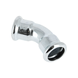 Bonfix - M-press staalverzinkt bocht 45° 42 x 42mm