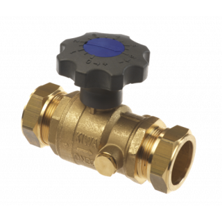 Bonfix - Kogelstopkraan 42 x 42mm. knel maf + vertragingshen