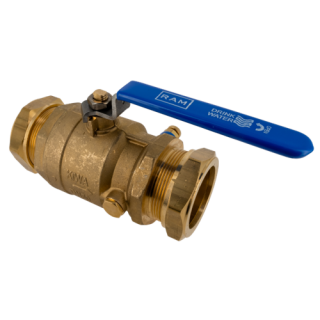 Bonfix - Kogelstopkraan 54 x 54mm. knel maf + vertragingshen