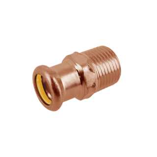 Bonfix - M-press koper gas puntstuk 3/4" buitendr x 18mm