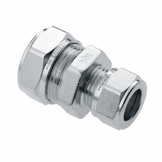 Bonfix - Overschuifkoppeling 15 x 10mm. Vernikkeld