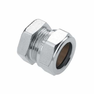 Bonfix - Eindkoppeling 28mm. Vernikkeld