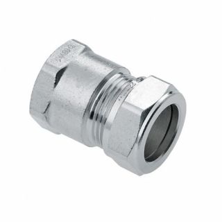 Bonfix - Schroefbus 1" binnendraad x 22mm. vernikkeld