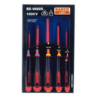 Bahco - VDE Schroevendraaierset SL + PZ, 5-delig