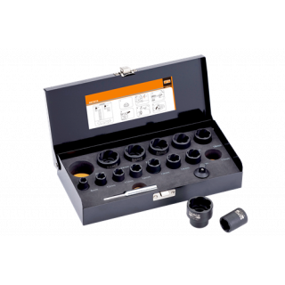 Bahco - Twist doppenset 8-27mm, 16-delig