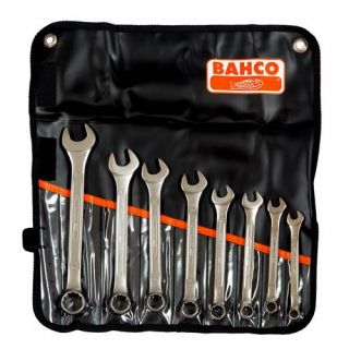 Bahco - Steek/ringsleutelset 8-delig. Inch maten