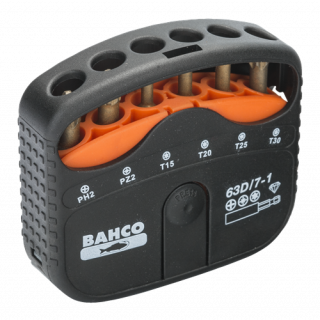 Bahco - Bits set 7pcs diamond ph,pz,torx