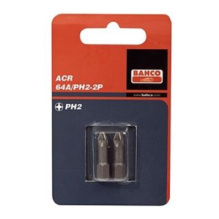 Bahco - 1/4" Bit Phillips PH.3x25mm drive acr, 2-pak