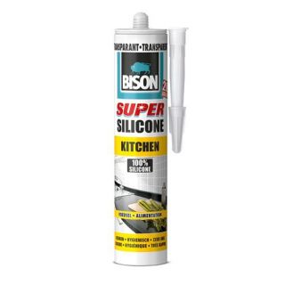 Bison - Super siliconekit keuken transparant, 310ml.