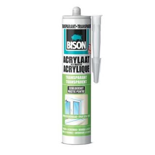 Bison - Acrylaatkit, 310 ml transparant.