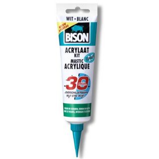 Bison - Acrylaatkit 30 Minuten, 150ml wit.