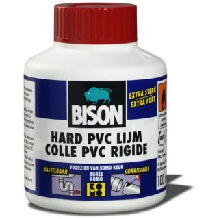 Bison - Pvc-lijm hard, 100ml. + kwastje.