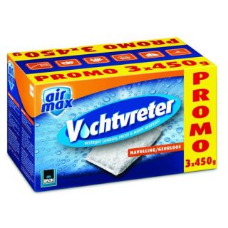 Bison - Air max navulling vochtvreter geurloos, 450gr. 3 st.