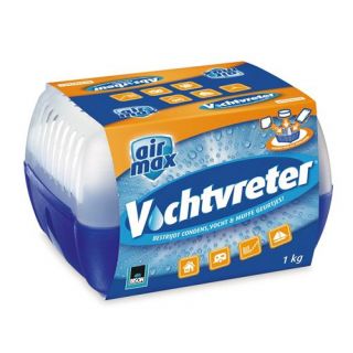 Bison - Air max vochtvreter met 2 navullingen, 1Kg.