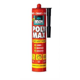 Bison - Poly max express 425g koker zwart