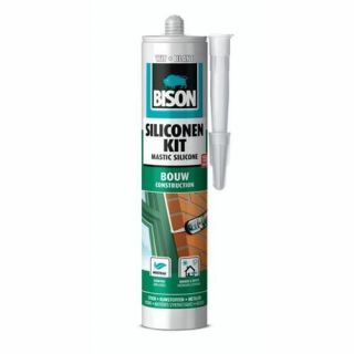 Bison - Siliconenkit bouw 310 ml koker wit