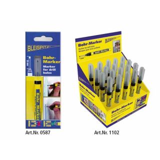 Bleispitz - Boorgatmarkeerstift zwart display 1,0mm, L=25mm
