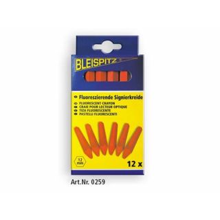 Bleispitz - Waskrijt fluoriserend rood, 12x120mm