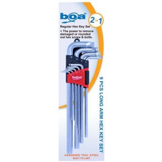 BOA - Inbussleutelset, beschadigde bouten, 1,5-10mm 9-dlg.