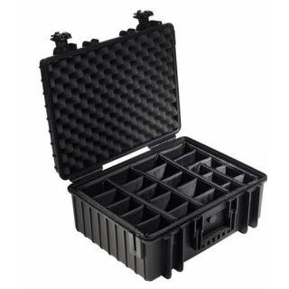 B&W - Transportkoffer type 6000 zwart, variabele vakindeling